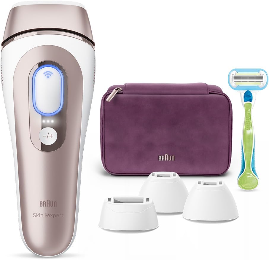 ブラウン光美容器と専用ケース、シェーバー、アタッチメントのセット